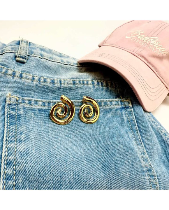 Dámske oceľové náušnice asymetrické točené-318043-20