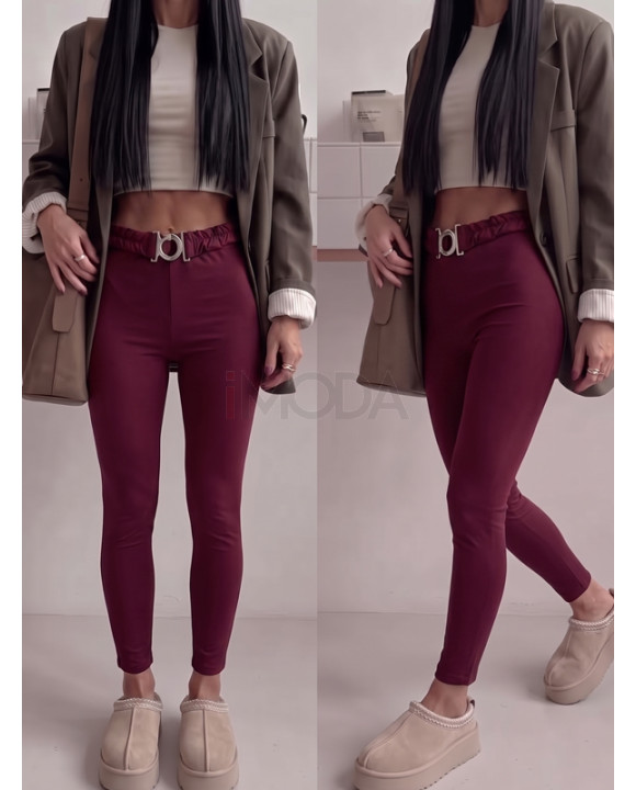 Svetlohnedé LEGGINS s opaskom-330584-20
