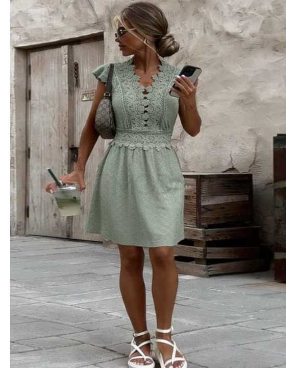 Zelené vzorované šaty-325979-20