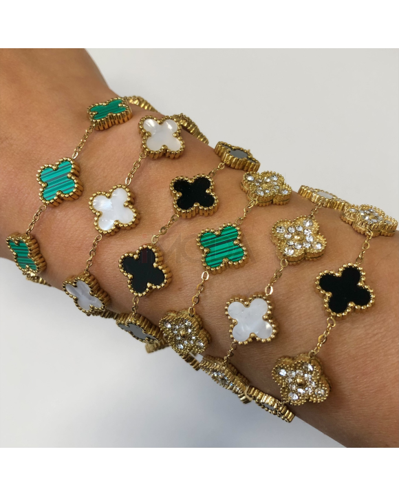 Dámsky oceľový náramok pozlátený Bianka-281885-20