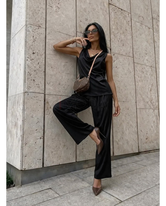 Čierny saténový komplet-327074-20