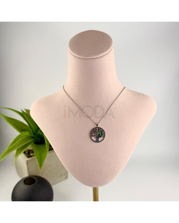 Oceľový náhrdelník s príveskom-321787-20