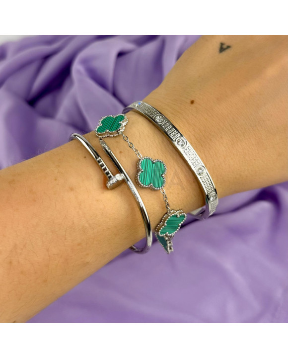 Dámsky oceľový náramok pozlátený-321838-20