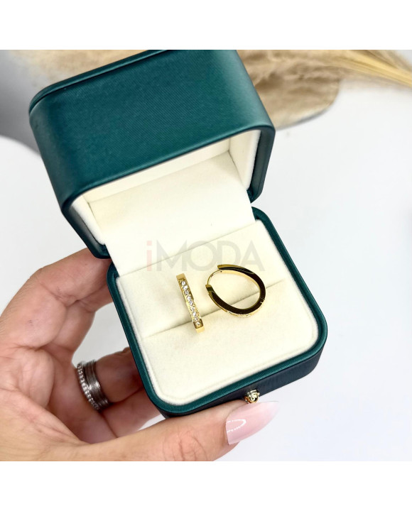 Kruhové oceľové náušnice ovalné-321542-20