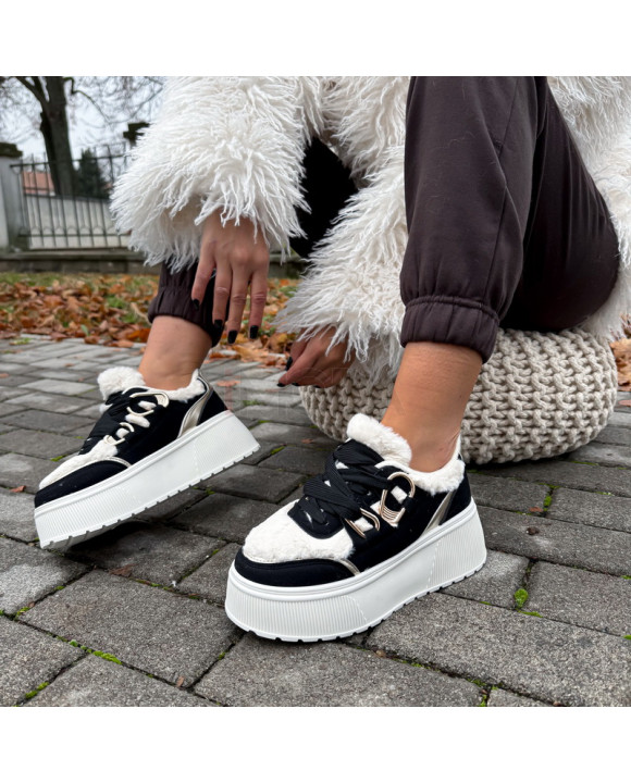 Čierne zatepelené tenisky-323586-20