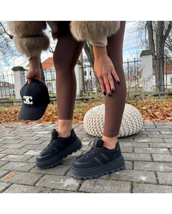 Čierne zateplené tenisky-323551-20