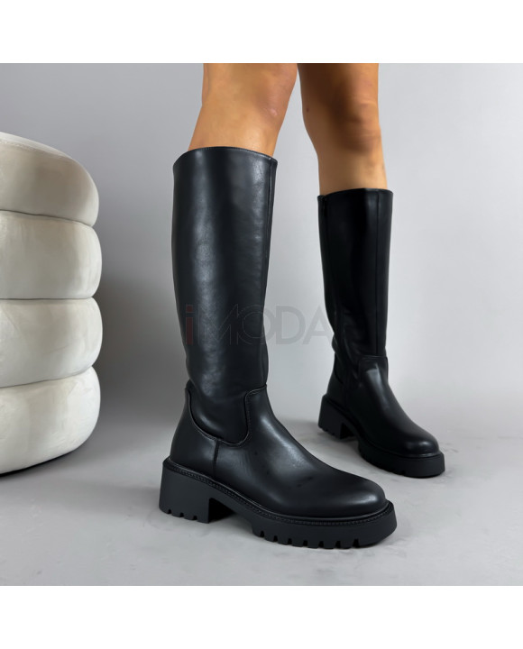Čierne vysoké čižmy-323204-20