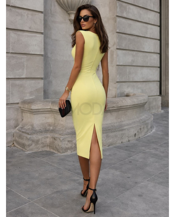 Žlté šaty so sponou-326645-20