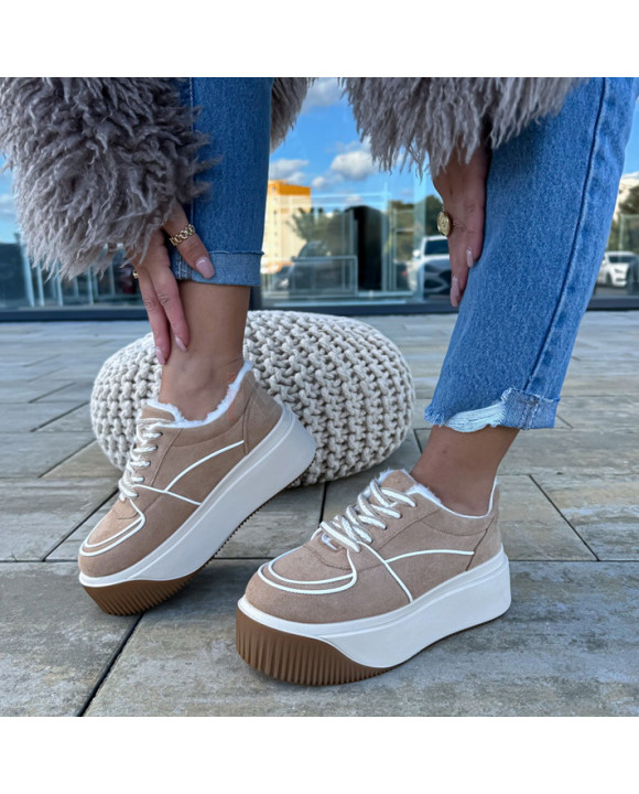 Hnedé zateplené tenisky-323067-20