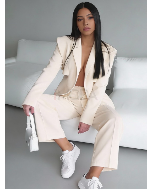 Béžový nohavicový komplet-325510-20