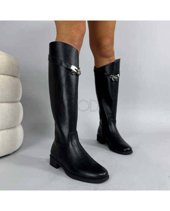 Čierne vysoké čižmy-323895-20