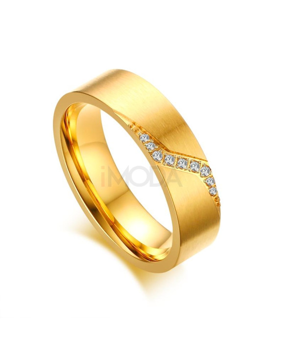 Dámska pozlátená obrúčka