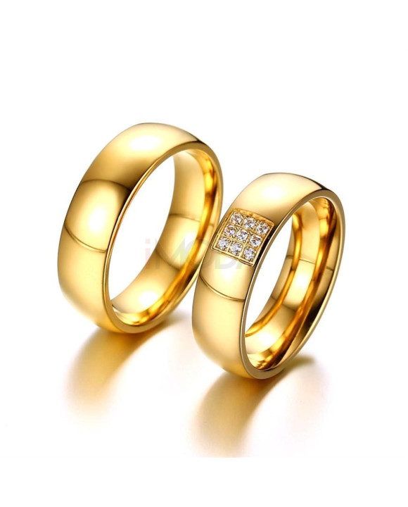 Pozlátená dámska obrúčka