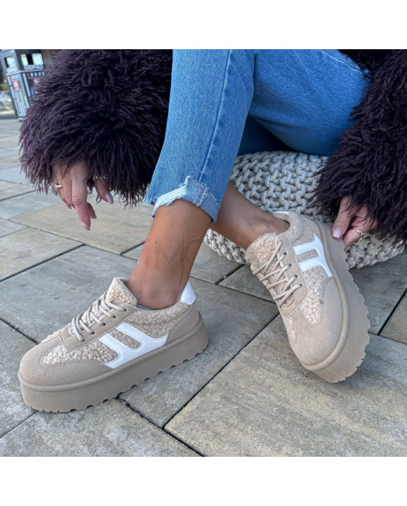 Hnedé teddy tenisky-323053-20