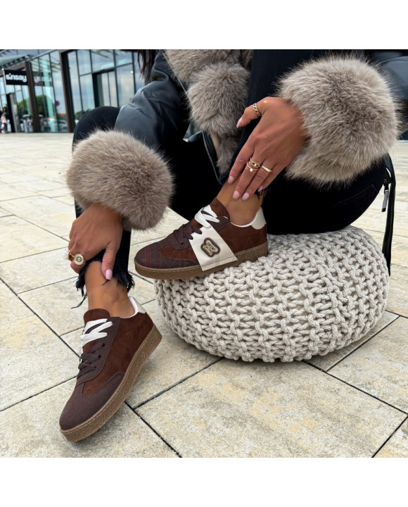 Hnedé semišové tenisky-322655-20