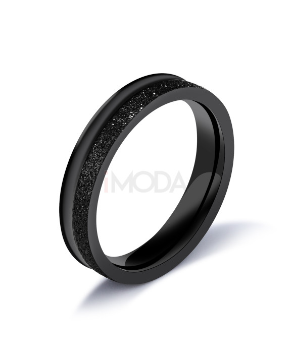 Počiernená pánska obrúčka