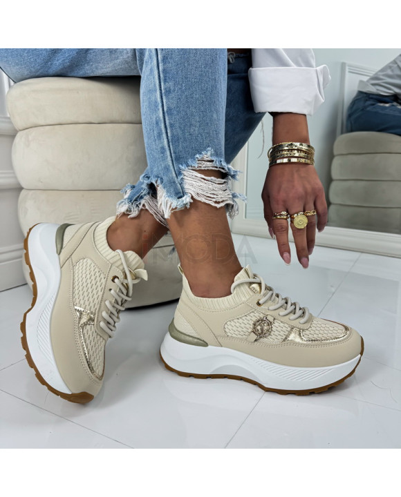 Béžovo-zlaté tenisky-324865-20