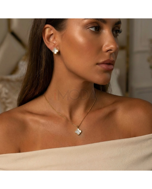 Dámska oceľová súprava pozlátená-327250-20