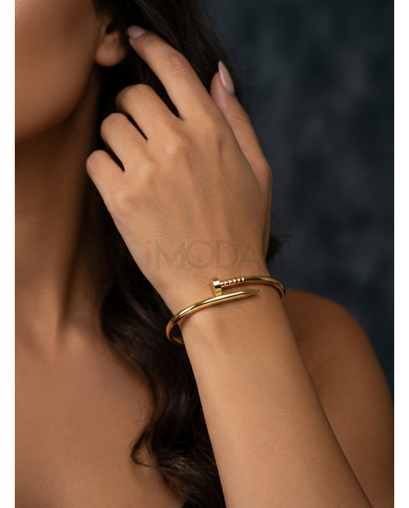 Pozlátený oceľový náramok klinec-290284-20