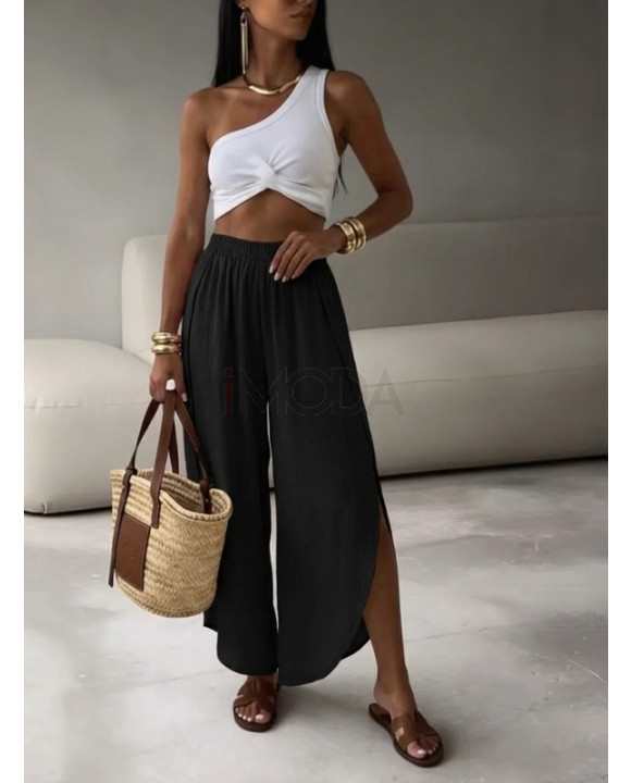 Čierne saténové nohavice-326658-20