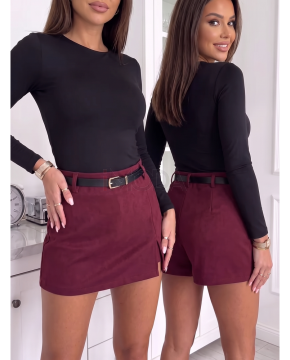 BORDO kraťasová sukňa s opaskom-329862-20