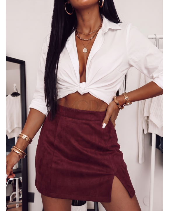 BORDO semišová kraťasová sukňa-329860-20