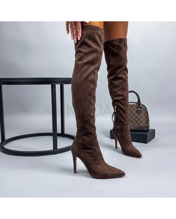 CHOCCO semišové vysoké čižmy-330463-20