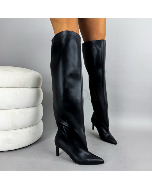 Čierne vysoké čižmy-322473-20