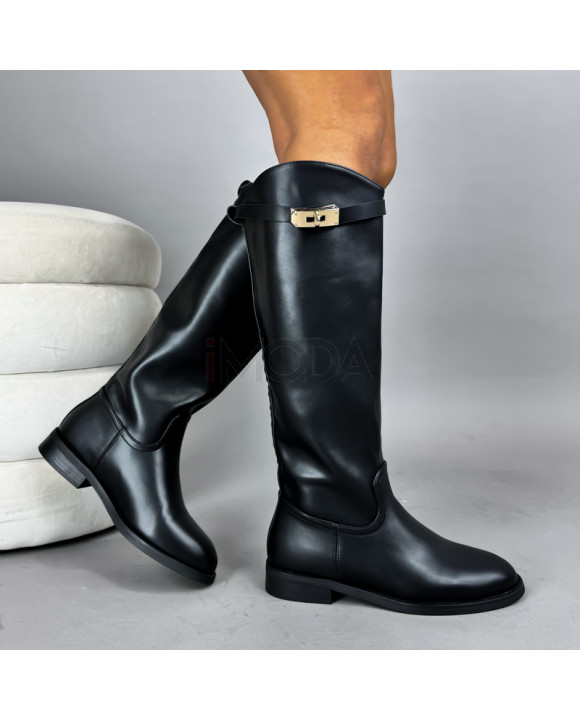 Čierne vysoké čižmy-322526-20