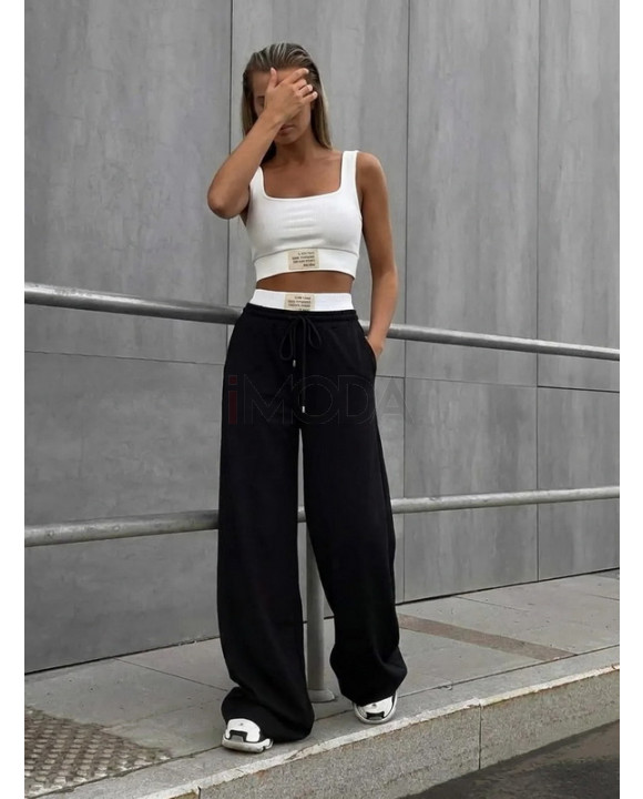 Bielo-čierny nohavicový komplet-327366-20