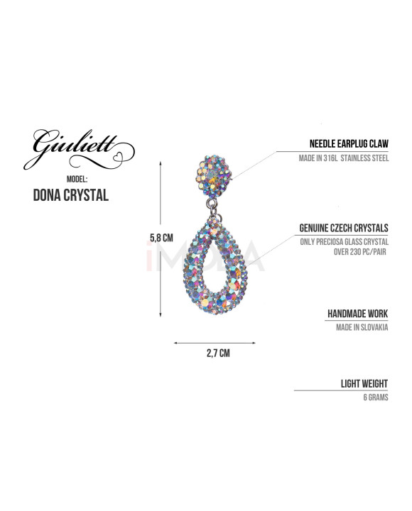 GIULIETT DONA CZECH CRYSTAL RED