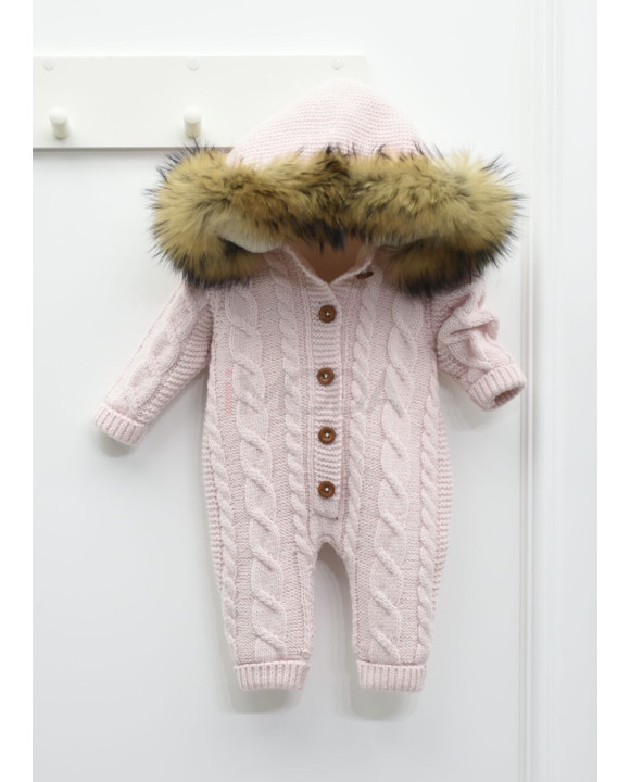 Detský rúžový overal s pravou kožušinou-258063-20