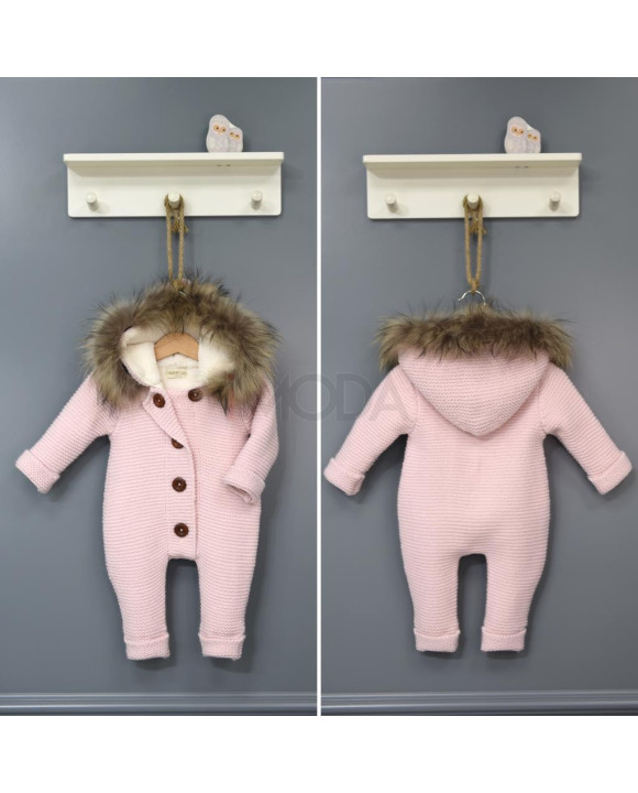 Detský rúžový overal s pravou kožušinou-258037-20
