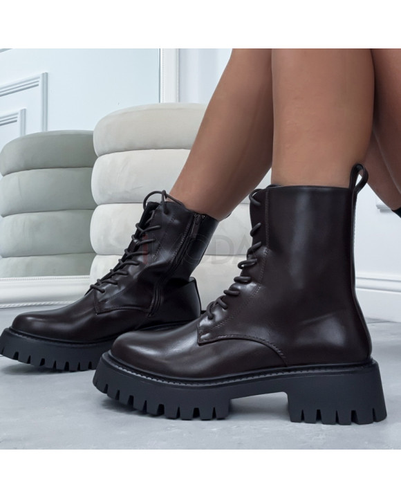 Hnedé nízke čižmy-323382-20