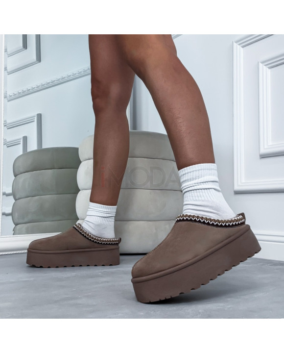 Hnedá nasúvacia obuv-323537-20