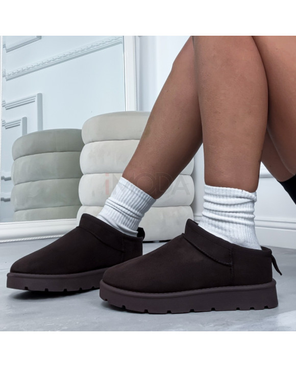 Hnedá nasúvacia obuv-323524-20