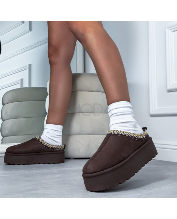 Hnedá nasúvacia obuv-323874-20