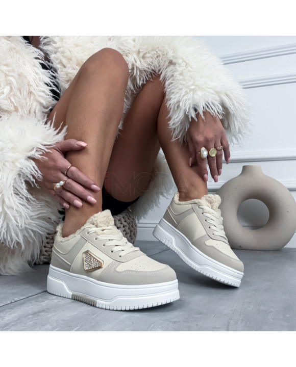 Béžové zateplené tenisky-324098-20