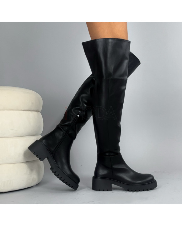 Čierne vysoké čižmy-324218-20