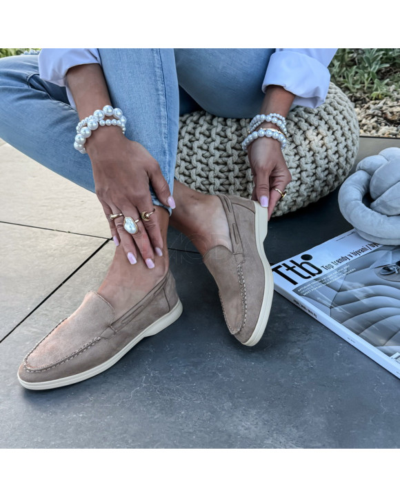 Hnedé semišové mokasíny-327489-20