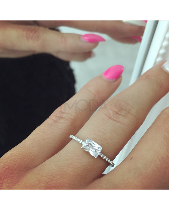 Dámsky oceľový prsteň 