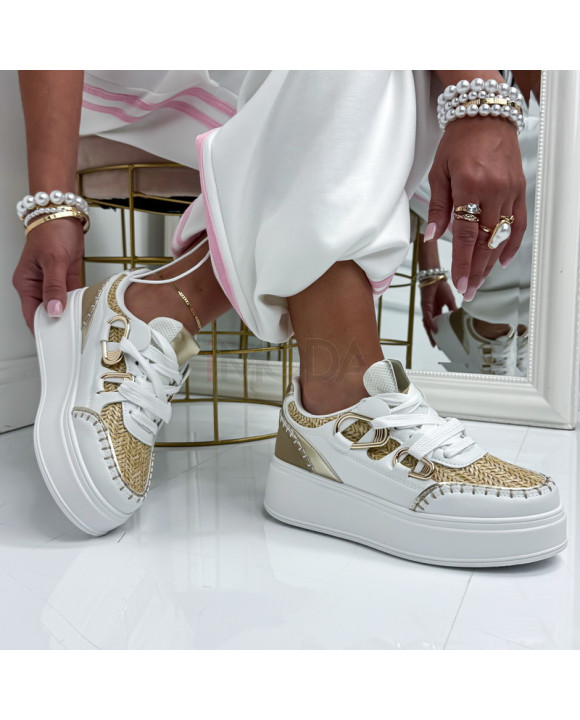 Béžovo-biele tenisky-327188-20