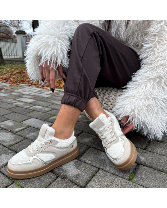 Béžové zatepelené tenisky-323579-20