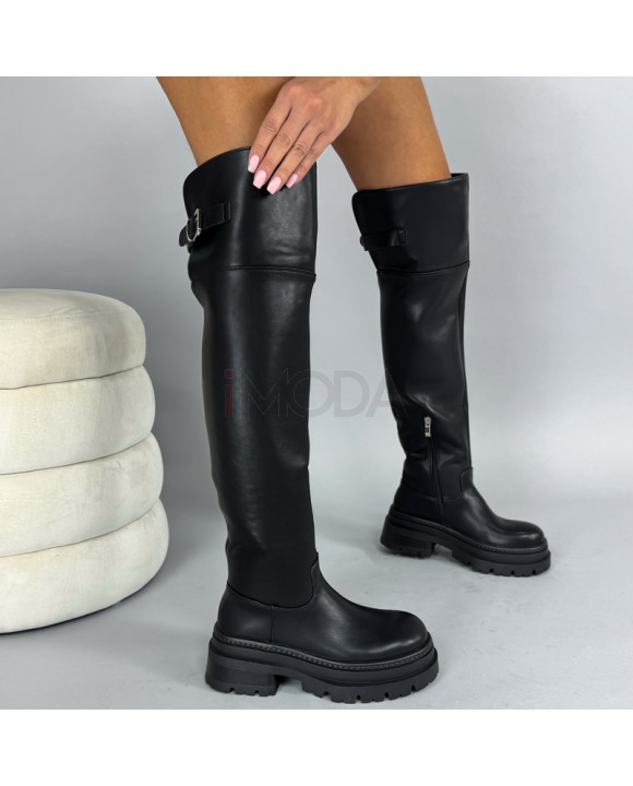 Čierne vysoké čižmy-323866-20