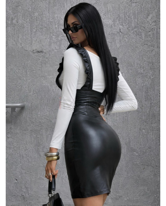 Čierne koženkové šaty-326968-20