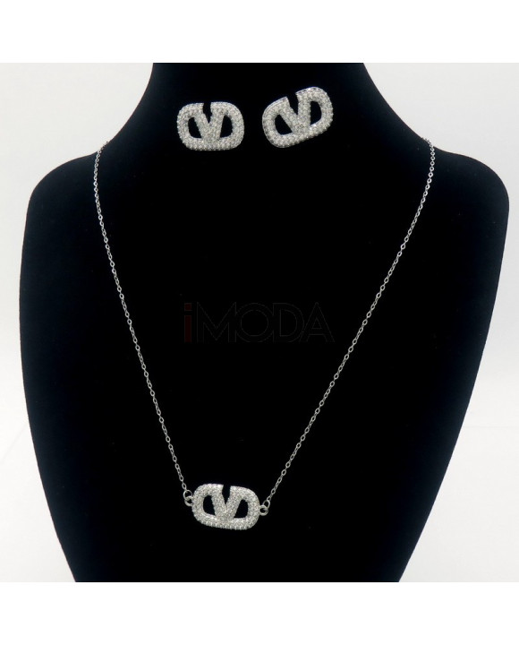 Dámsky trendy set s kryštálmi-318254-20