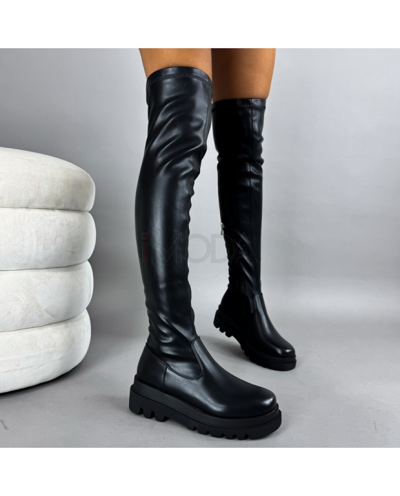 Čierne vysoké čižmy-322252-20