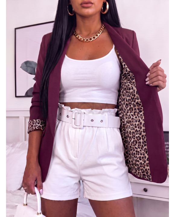 Bordové sako s leopardím vzorom-330526-20