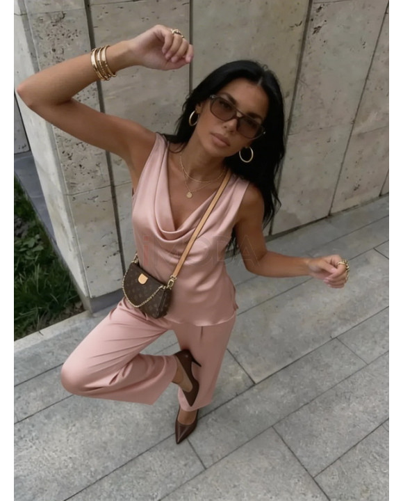 Ružový saténový komplet-327073-20