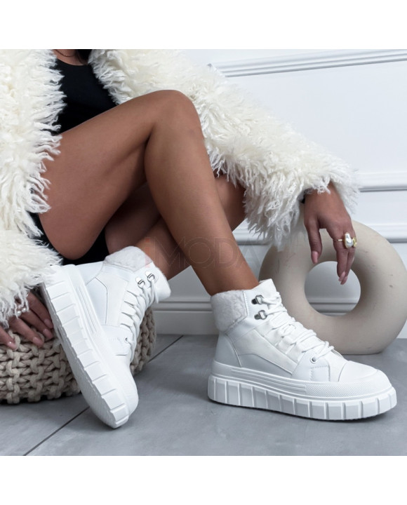 Biele zateplené tenisky-324126-20